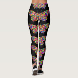Leggings Elegantes leggantas de mariposa de bonito