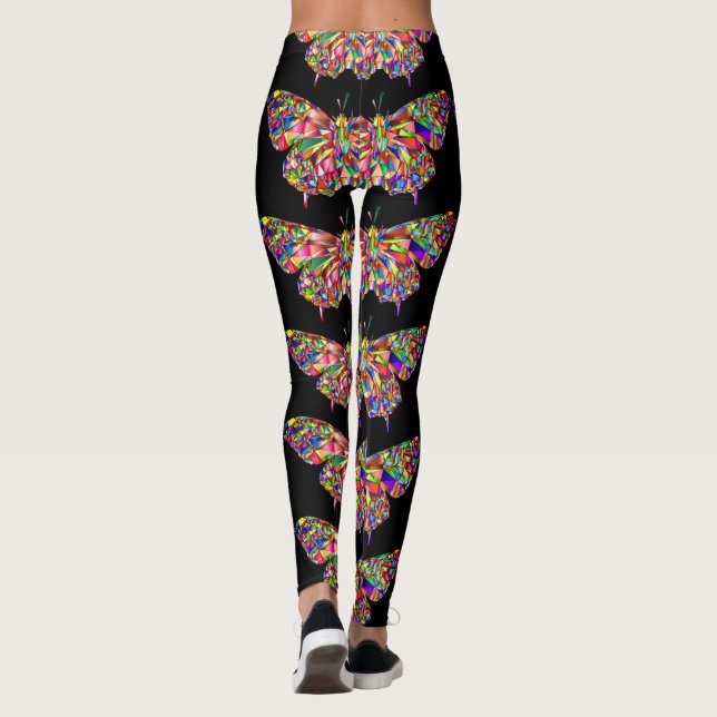 Leggings Elegantes leggantas de mariposa de bonito (Reverso)