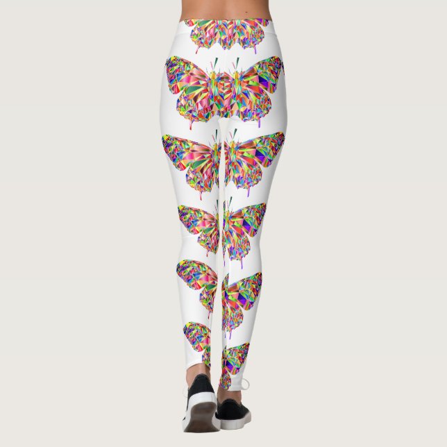 Leggings Elegantes leggantas de mariposa de bonito (Reverso)