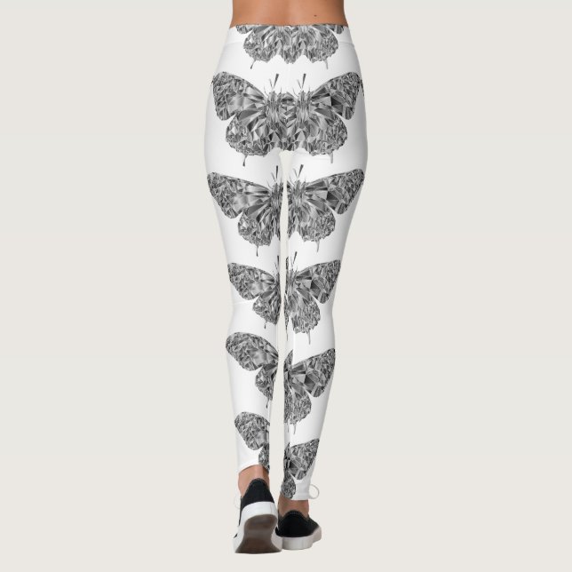 Leggings Elegantes leggantas de mariposa de bonito (Reverso)