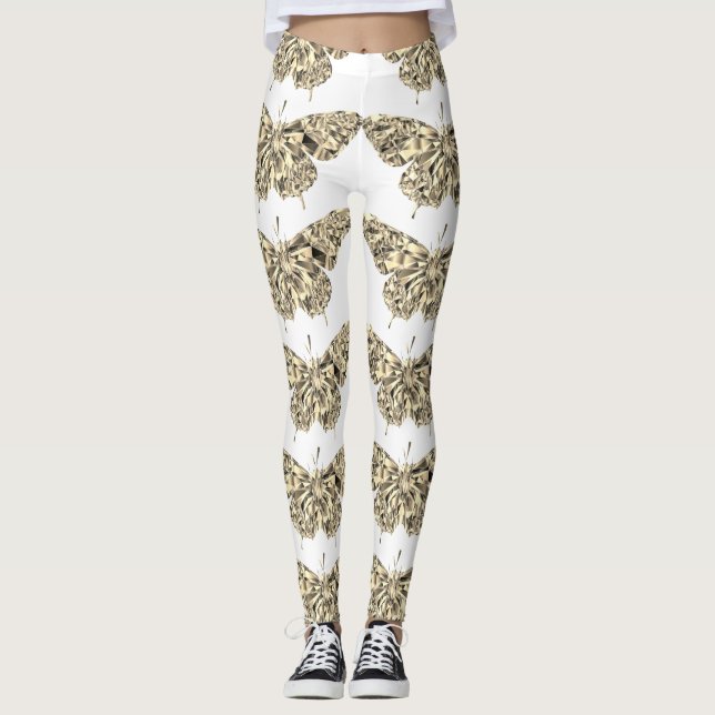 Leggings Elegantes leggantas de mariposa de bonito (Anverso)