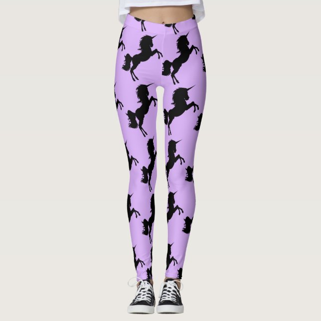 Leggings Elegantes leggantas de unicornio de bonito (Anverso)
