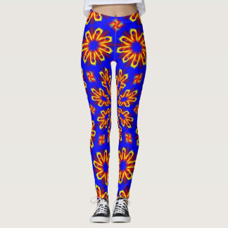 Leggings Elegantes piernas con diseño rojo amarillo azul