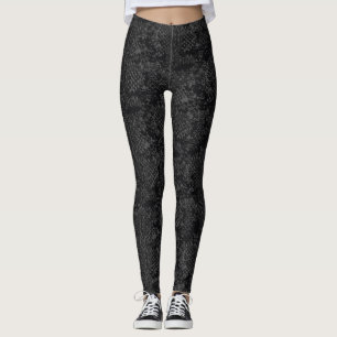 Leggings Elegantes piernas Pieles de serpiente de Black Pyt