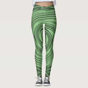 Leggings Elegantes rayas negras monocromáticas borrosas