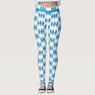 Leggings Elemento Art deco en las Leggencias verde azuladas