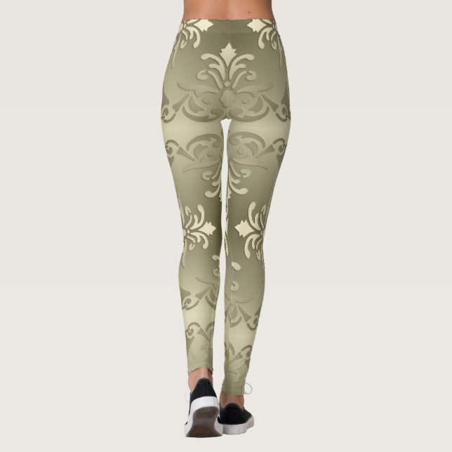 Leggings elemento barroco del estilo (Reverso)