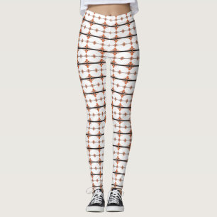 Leggings Elementos Art Deco de melocotón pastel