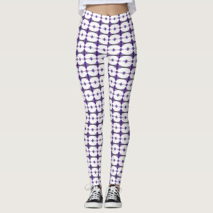 Leggings Elementos Art deco en violeta