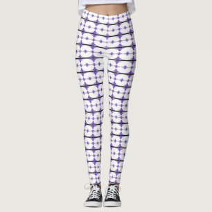 Leggings Elementos Art Deco en violeta pastel