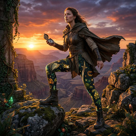 Leggings Elementos de Fantasía de Reinos Míticos