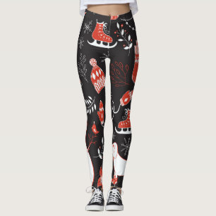Leggings Elementos De Invierno: Mano Corta.