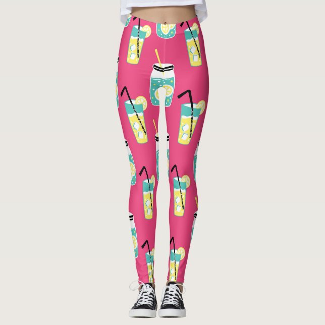 Leggings Elementos eclécticos de verano, retrogro inmaculad (Anverso)