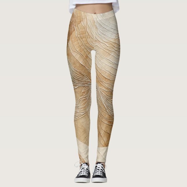 Leggings Elementos Naturales Neutros Aéreos Bohemio Boho (Anverso)