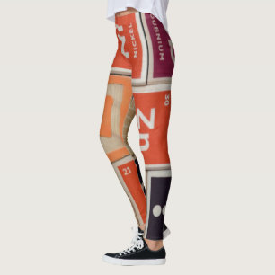 Leggings Elementos periódicos Ciencia del zinc