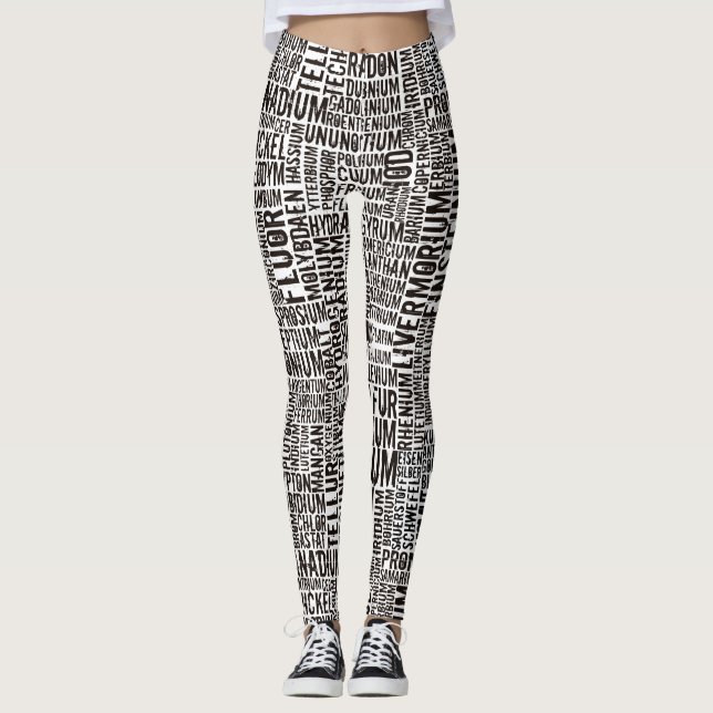 Leggings Elementos químicos… (Anverso)