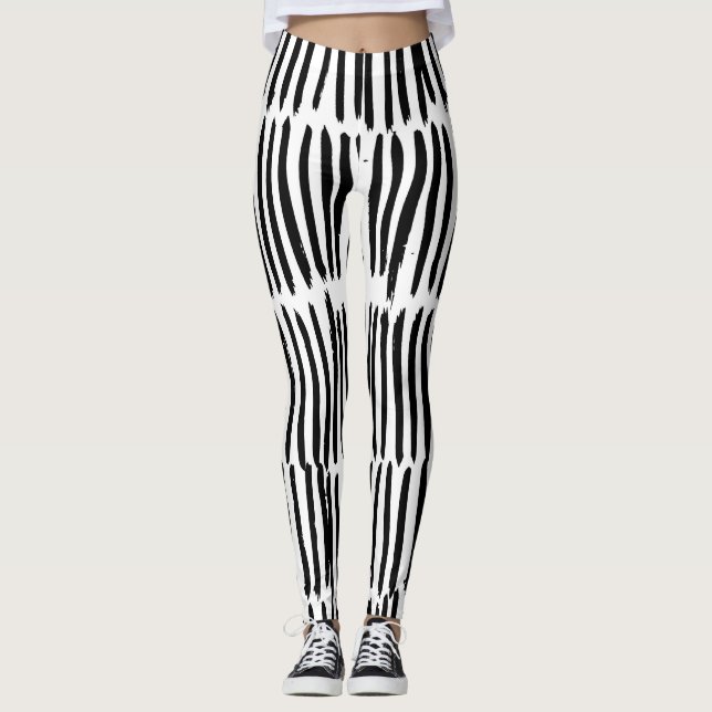 Leggings Elementos verticales: Estilo sin soldadura de mano (Anverso)