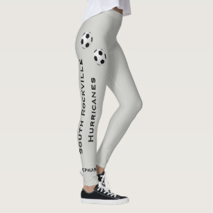 Leggings ELIJA SU COLOR o equipo de fútbol gris con su nom