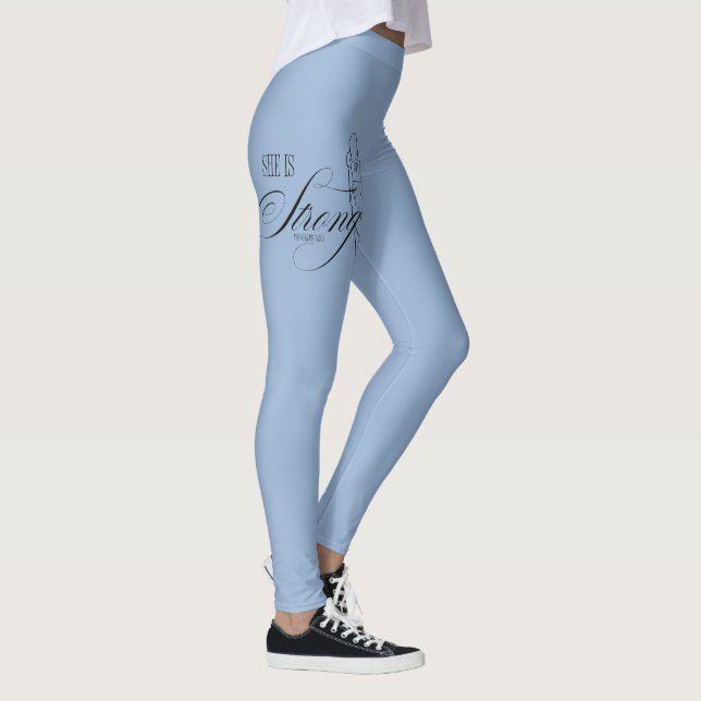 Leggings Ella es fuerte Proverbios 31:25 (Derecha)