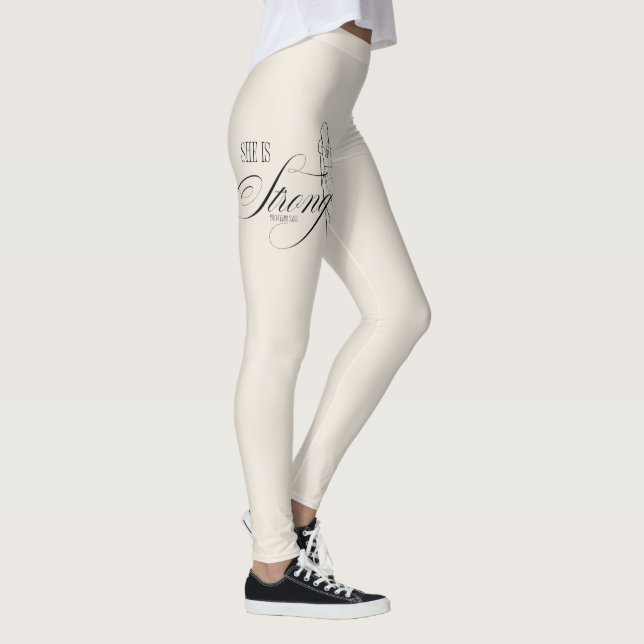 Leggings Ella es fuerte Proverbios 31:25 (Derecha)