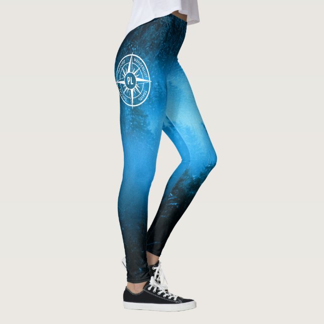 Leggings Emblema de la estrella de la brújula monograma nie (Derecha)