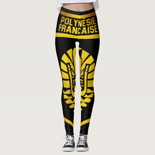 Leggings Emblema de la Polinesia Francesa (Anverso)