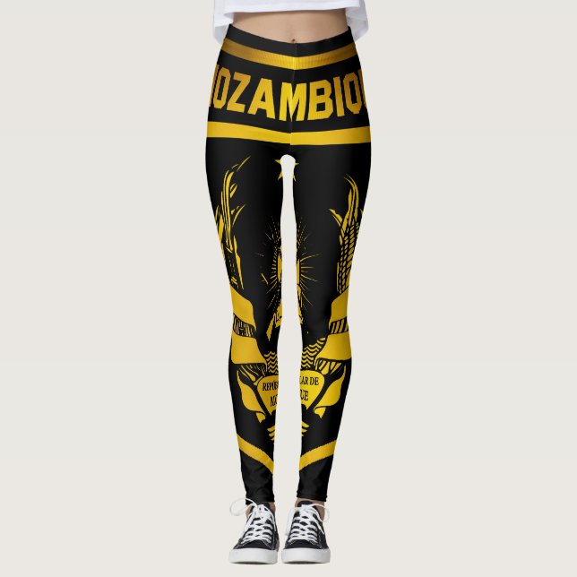 Leggings Emblema de Mozambique (Anverso)