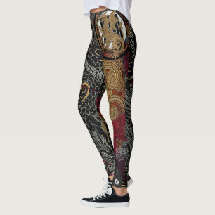 Leggings Emblema real japonés del dragón
