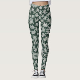 Leggings Emerald Asanoha: Un diseño japonés tradicional
