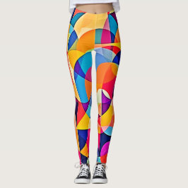 Leggings Emoción de color geométrico