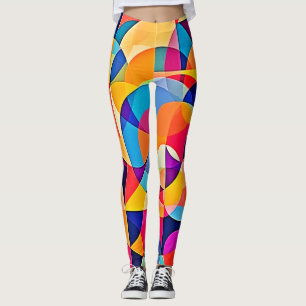 Leggings Emoción de color geométrico