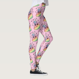 Leggings Emoji de arcoíris de unicornio