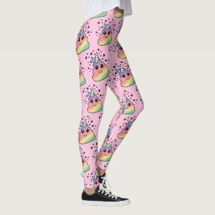 Leggings Emoji de arcoíris de unicornio