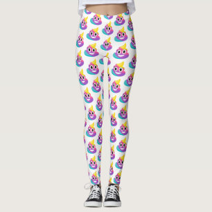 Leggings Emoji de popó arcoiris