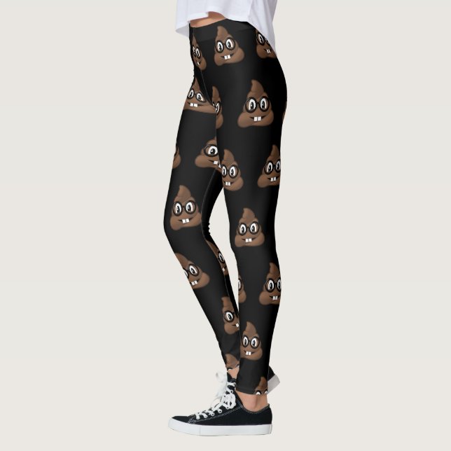 Leggings Emoji del impulso de los vidrios del empollón (Izquierda)