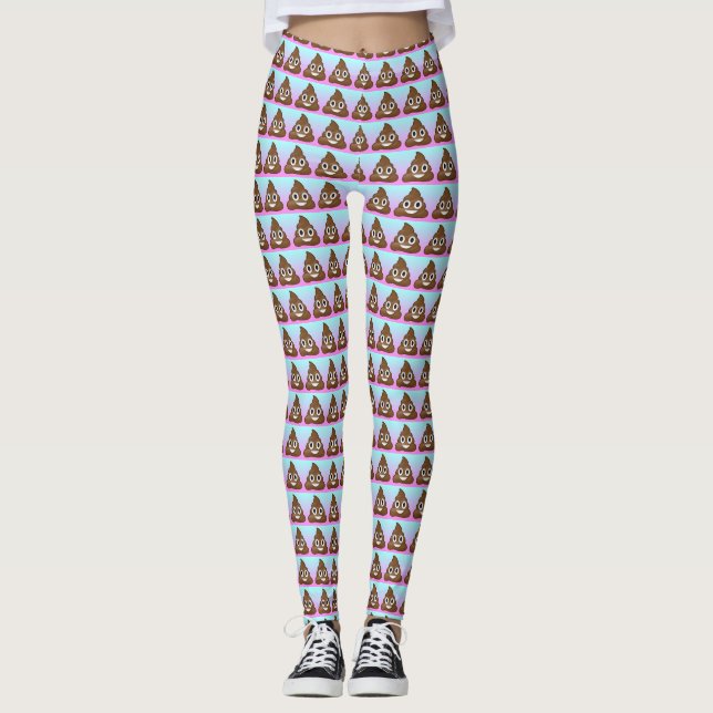 Leggings Emoji del impulso del arco iris (Anverso)