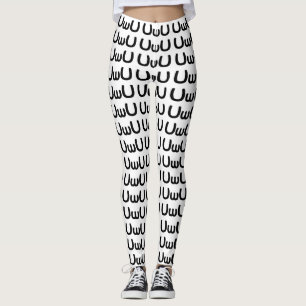 Leggings Emoticon de Anime Face Feliz