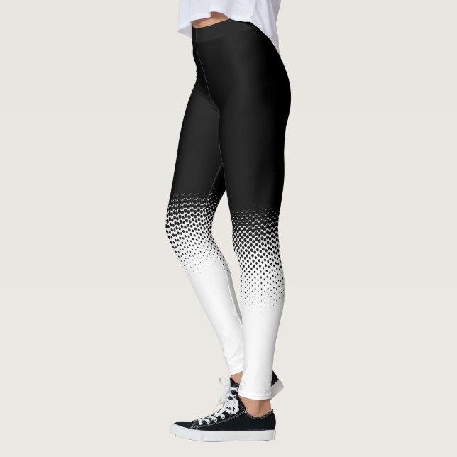 Leggings en blanco y negro con lunares (Izquierda)