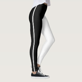 Leggings en blanco y negro que captan la simplicid
