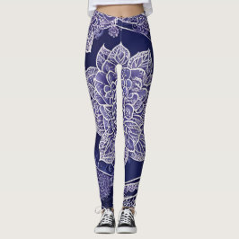 Leggings En el arte de la IA azul