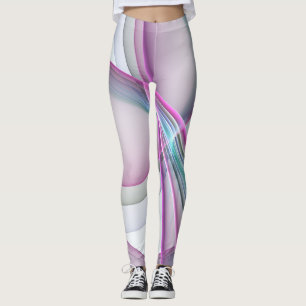 Leggings En Movimiento, Moderno Arte Fractal Abstracto y Co