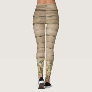 Leggings En Rosas de madera Beige