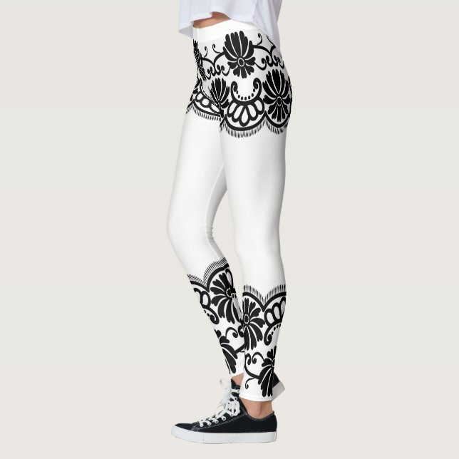 Leggings Encaje, cordón, lazo, del cordón,  (Izquierda)