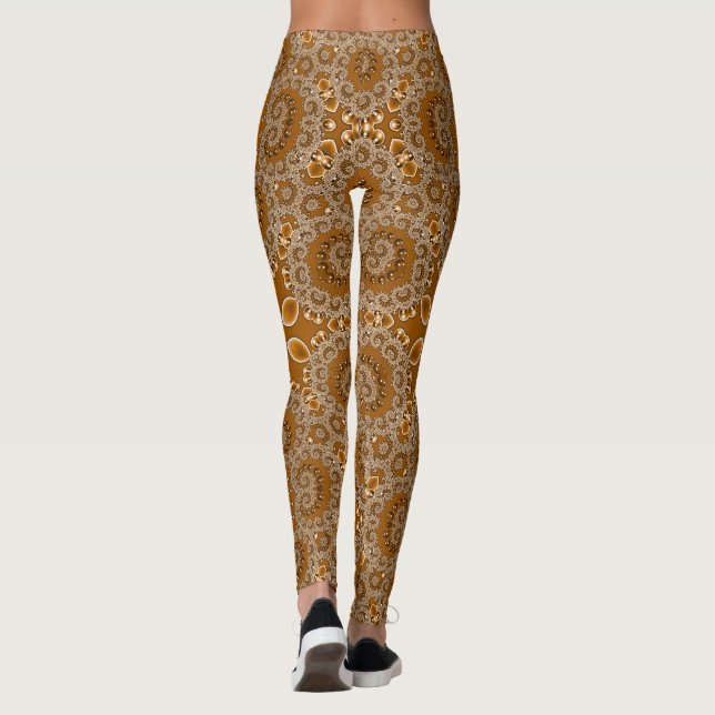 Leggings Encaje Fractal de Caramelo (Reverso)