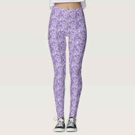 Leggings Encaje morado sobre fondo blanco