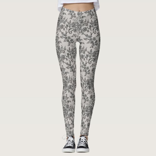 Leggings Encaje negro (Anverso)