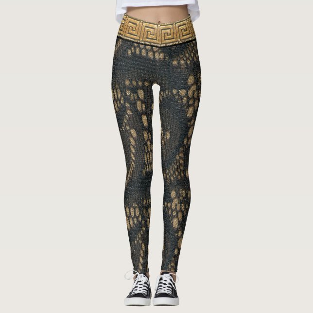 Leggings Encaje Negro d' Elegancia (Anverso)
