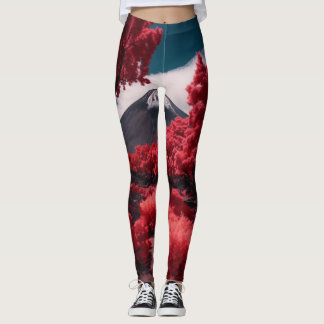 Leggings Encantador paisaje volcánico en esplendo infrarroj
