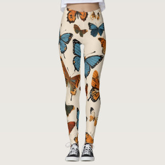 Leggings Encantadoras piernas de impresión de mariposas par