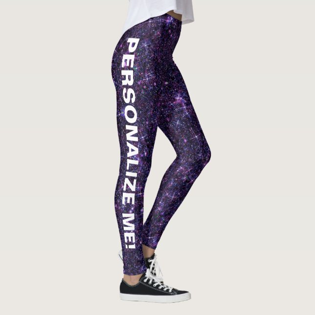 Leggings Encantamiento antimetista PERSONALIZADO azul púrpu (Derecha)